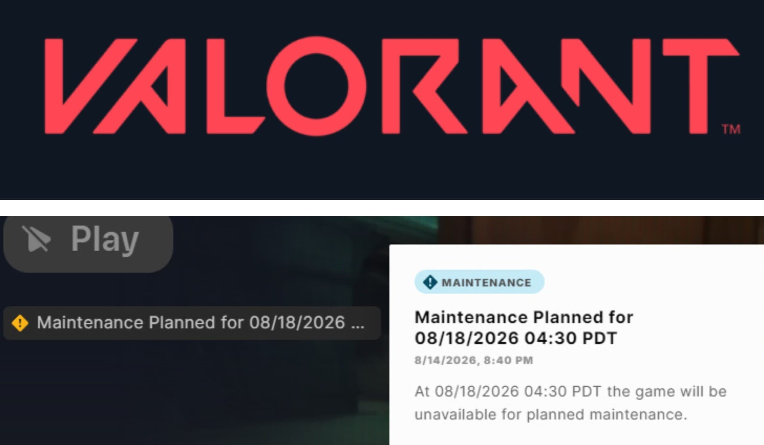 Is VALORANT Down? Planned Server Maintenance August 18 for Act 5