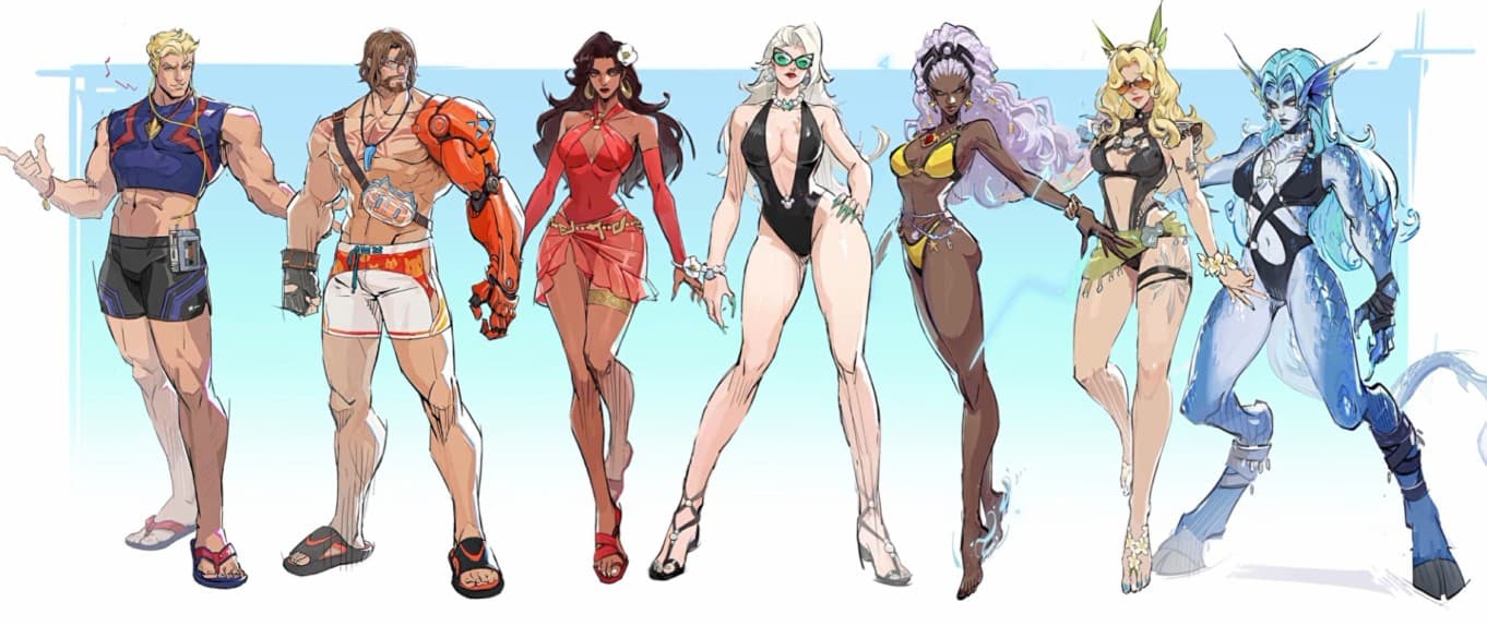 Marvel Rivals Leaks Reveal Summer Festival Vol. 2 Swimsuit Skins