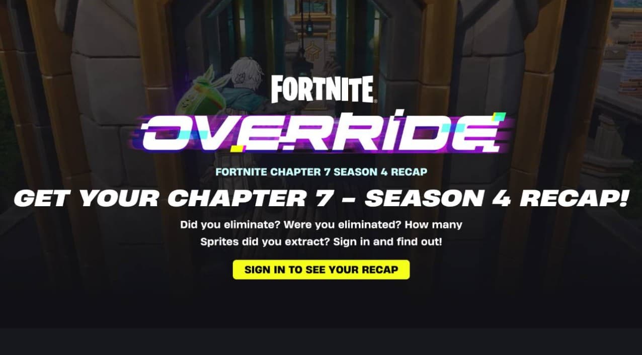 How to Get Your Fortnite Chapter 7 Season 4 Season Recap